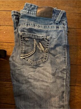 Maurices Men Slim Straight Faded Blue Denim Jeans